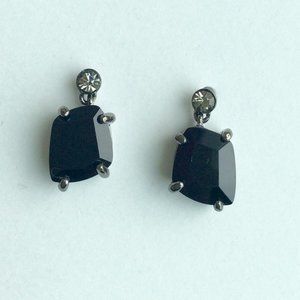 Tiny Jet Stone Earrings